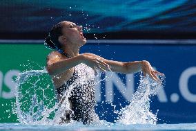 (SP)HUNGARY-BUDAPEST-FINA WORLD CHAMPIONSHIPS-ARTISTIC SWIMMING-WOMEN SOLO FREE