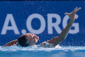 (SP)HUNGARY-BUDAPEST-FINA WORLD CHAMPIONSHIPS-ARTISTIC SWIMMING-WOMEN SOLO FREE