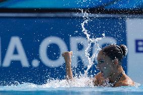 (SP)HUNGARY-BUDAPEST-FINA WORLD CHAMPIONSHIPS-ARTISTIC SWIMMING-WOMEN SOLO FREE