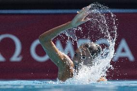 (SP)HUNGARY-BUDAPEST-FINA WORLD CHAMPIONSHIPS-ARTISTIC SWIMMING-WOMEN SOLO FREE