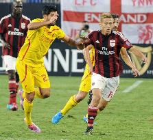 AC Milan's Honda in action at Int'l Champions Cup