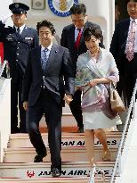 PM Abe returns home from Latin America trip