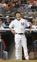 Yankees' Kuroda pitches against Detroit Tigers