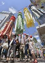 Sendai Tanabata Festival takes place