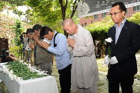 Memorial service for A-bomb victims held in S. Korea