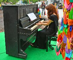 Concert with piano that survived A-bombing held in Hiroshima