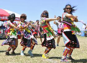 Taiwan's ethnic group Amis performs harvest dance