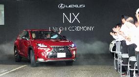 Lexus NX line-off ceremony in Fukuoka Pref.