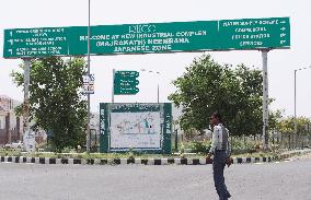 Entrance to Neemrana industrial zone in India