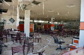 Battered restaurant in northern Iraq