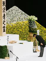 PM Abe attends ceremony for war dead