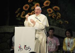 Pope Francis attends Asian Catholic youth festival
