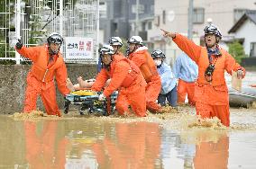 Fukuchiyama hit by record rainfall