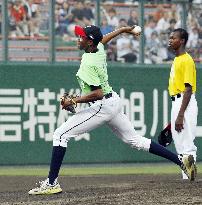 Young African throws ceremonial 1st pitch at Japan pro game