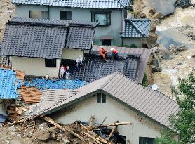 Flooding, landslides hit Hiroshima