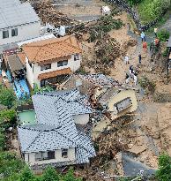 Flooding, landslides hit Hiroshima
