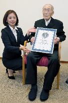 Japanese recognized as world's oldest man
