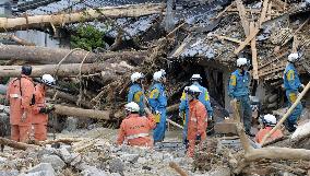 Photos from landslides disaster in Hiroshima