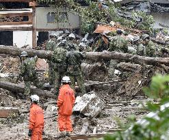 Rescue operations continue in landslide-hit Hiroshima