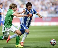 Haraguchi helps Hertha draw with Werder