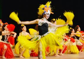 National high school hula competition held in Fukushima