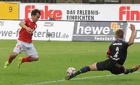 Mainz striker Okazaki scores opening goal