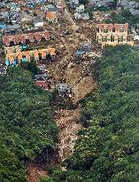 Aftermath of mudslides in Hiroshima