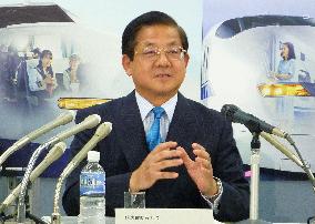 JR Tokai chief speaks about maglev train project