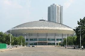 Venue of wrestling event in Pyongyang