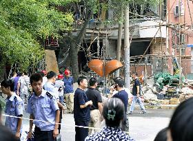 Explosion in Beijing wrecks apartment building