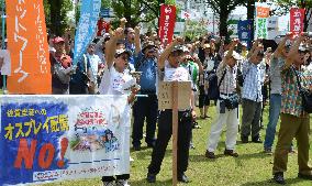 Residents protest against Osprey deployment at Saga airport