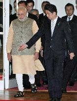 Indian PM Modi at welcoming ceremony in Tokyo