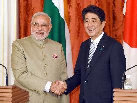 Abe, Modi vow to boost strategic ties