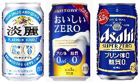 Brewers release new 'happoshu' sparkling beer products
