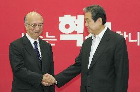 Japan envoy Bessho holds talks with Saenuri Party chairman