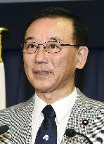 New LDP Secretary General Tanigaki