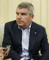 IOC chief Bach speaks in interview