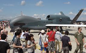 Global Hawk displayed at air fest at Misawa base