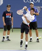 Nishikori gets ready for U.S. Open final