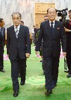 Son of late Japanese political bigwig meets N. Korea's top figure