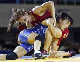 Japan's Tosaka claims gold in women's 48-kg wrestling