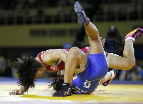 Japan's Hamada claims gold in women's 55-kg wrestling