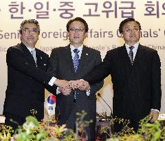 Japan, China, S. Korea fail to agree on holding summit