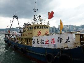 H.K. activists say they will "fish" off Senkakus