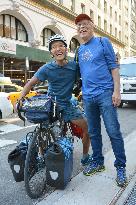 Osaka student cycles across N. America in 2 months