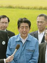 PM Abe visits disaster-hit Fukushima