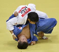 Takajo wins silver medal in men's 66 kg judo match