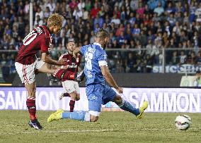 Honda scores equalizer as Milan draw with Empoli