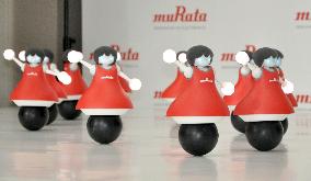 Performance by Murata's robot cheerleaders