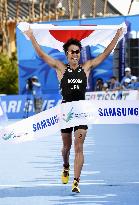 Hosoda wins gold, followed by Tayama in men's triathlon